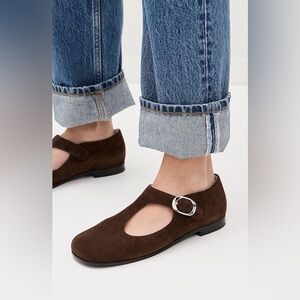 Tory Burch Brown Suede Mary Jane’s